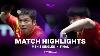 Highlights Fan Zhendong Vs Wang Chuqin Ms Final Wtt Champions Macao 2022