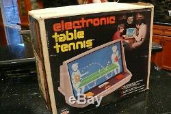 IDEAL TABLE TENNIS Vintage Video Arcade Electronic Game Console System HUGE