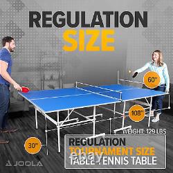 Indoor 15Mm Ping Pong Table with Quick Clamp Ping Pong Net Set Single Player P