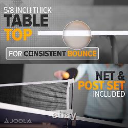 Indoor 15mm Ping Pong Table with Quick Clamp Ping Pong Net Set Single Pl