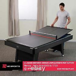 Indoor Foldable Table Tennis Conversion Top Foldable with Net Compact Ping Pong