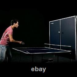 Indoor Outdoor Ping Pong Table Tennis Folding 108 x 60 with Paddles & Net