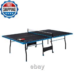 Indoor Outdoor Play Ping Pong Tennis Table Official Size Paddles Balls Included
