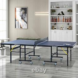 Indoor Outdoor Sport Games Foldable Table Tennis Ping Pong Tables with Wheels