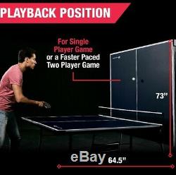Indoor Outdoor Tennis Table Ping Pong Sport 4 Piece Official Size Fold Up Game