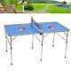 Indoor Outdoor Tennis Table Ping Pong Table Foldable With Rackets Net 3 Balls