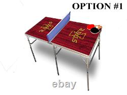 Iowa State University Portable Table Tennis Ping Pong Folding Table withAccessorie