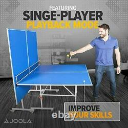 JOOLA Indoor 15mm Ping Pong Table with Quick Clamp Ping Pong Net Set Single Pl