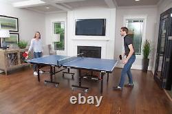 JOOLA Inside 18 Professional Table Tennis Table with Ping Pong Net Set, 9' x 5
