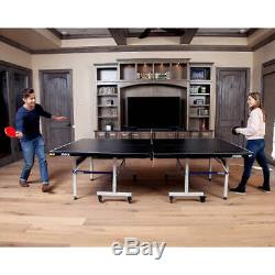 JOOLA Noctis 19mm Table Tennis Table with Rackets and Balls