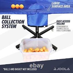 JOOLA Rolling Table Tennis Ball Catch Net Foldable Ping Pong Practice Net w