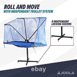 JOOLA Rolling Table Tennis Ball Catch Net Foldable Ping Pong Practice Net w