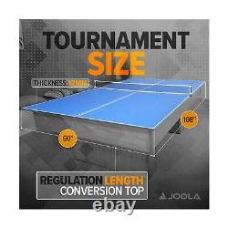 Joola Ping Pong Table Tennis Conversion Top Full Size Compact Foam Backing 4 Pc