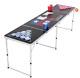 Joymor Beer Pong Table 8' Aluminum Folding Indoor Outdoor Tailgate Drinking Game