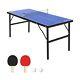 Katidap Portable Table Tennis Table, Mid-size Ping Pong Table For Indoor Outd