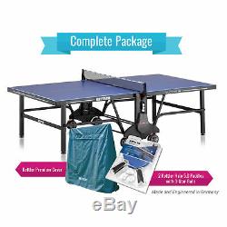 Kettler Champ 5.0 Outdoor Table Tennis Table with Outdoor Accessory Bundle