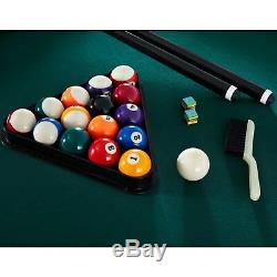 Kids Pool Table With Ball Ping Pong Top 7-Foot 2-1 Billiard Game Multi-Game Teen
