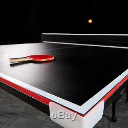 Lancaster 2 Piece Official Size Indoor Folding Table Tennis Ping Pong Game Table