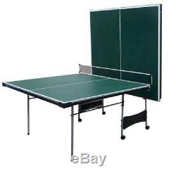 Lancaster 4 Piece Official Size Indoor Folding Ping Pong Game Table (Open Box)