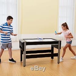 Lancaster 4 in 1 Combo Arcade Game Room Table, Bowling Hockey Table Tennis Pool
