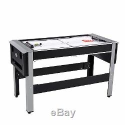 Lancaster 4 in 1 Combo Arcade Game Room Table, Bowling Hockey Table Tennis Pool