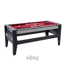 Lancaster 4 in 1 Combo Swivel Arcade Table, Air Hockey Pool Ping Pong Football