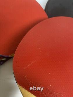 Lot of 2 BUTTERFLY Table Tennis paddles, VSG21-4000-FL and JONYER-H-FL With Bag