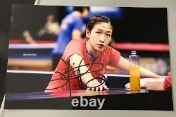 MA LONG SHIWEN ZHENDONG WANG MANYU XU XIN Autographed Ping-Pong Table Tennis