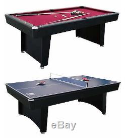 MD Sports 84 Billiard Table and Table Tennis Top Recreation Room Combination