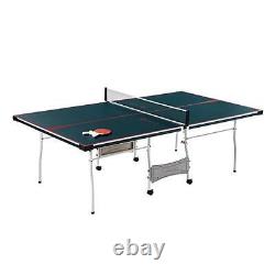 MD Sports Compact Midsize Foldable Table Tennis Ping Pong Table WithAccessories