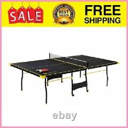 MD Sports Official Size 15mm 4 Piece Indoor Table Tennis, Accessories Included