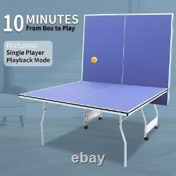 Mid-Size 9ft Professional Foldable Table Tennis Tables, Indoor Ping Pong Table