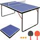 Mid-size Table Tennis Table Foldable For Kids Youth Indoor/outdoor Ping-pong Tab
