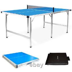 Midsize Foldable Portable Ping Pong Table Tennis Table Indoor Outdoor Party Game
