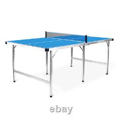 Midsize Foldable Portable Ping Pong Table Tennis Table Indoor Outdoor Party Game