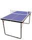 Midsize Foldable & Portable Ping Pong Table Tennis Table With Net And 2 Paddles