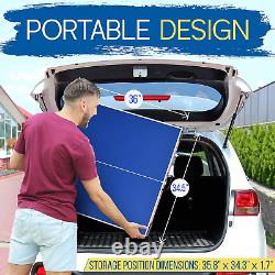 Midsize Portable Ping Pong Table Set with Net, Clipper, Post 6' X 3' Foldable