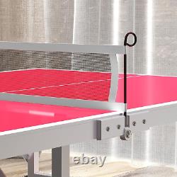 Mini Ping Pong Table Set for Outdoor and Indoor, Foldable Table Tennis