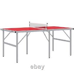 Mini Ping Pong Table Set for Outdoor and Indoor, Foldable Table Tennis Table