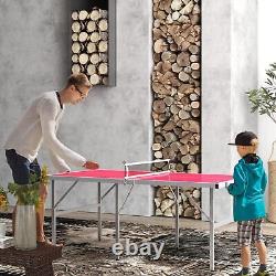 Mini Ping Pong Table Set for Outdoor and Indoor, Foldable Table Tennis Table