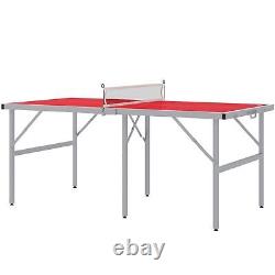 Mini Ping Pong Table Set for Outdoor and Indoor, Foldable Table Tennis Table