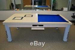 Modern pool table convertible to conference, dining, ping pong