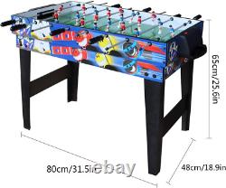 Multi-Game Table Game 4 in 1 Pool Table for Kids Hockey, Soccer, Football, Tennis