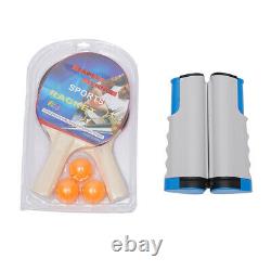 MultiUse Table Tennis Game Set Indoor/Outdoor Ping Pong Foldable Net Paddles