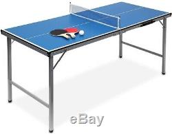 ND Folding Mini Table Tennis Portable Ping Pong Set Games Play Sport with Net