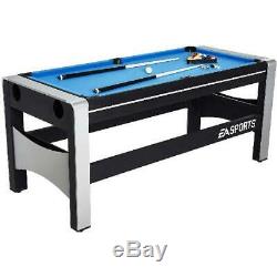NEW Combo Swivel Game Table 72 4-in-1 Hockey Pool Ping Pong + Accessories