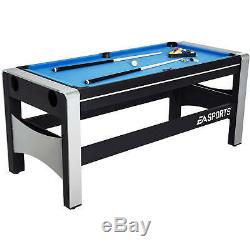 NEW Combo Swivel Game Table 72 ESPN 4-in-1 Hockey Pool Ping Pong + Accessories