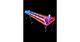 New Glowpong Patriotic America Beer Pong Glowing Game Table Independence Day Usa