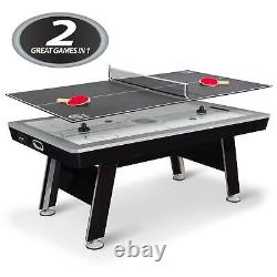 NHL 80 Power Play 2-in-1 Air Hockey Table with Table Tennis Top