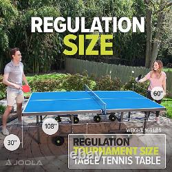 NOVA Outdoor Table Tennis Table with Waterproof Net Set Quick Assembly All